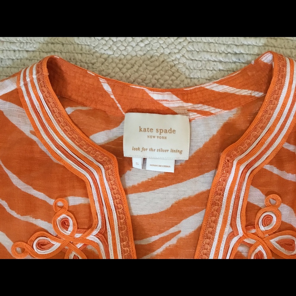 Orange Amedee Tunic/Cover Up/Sarong - Picture 4 of 6